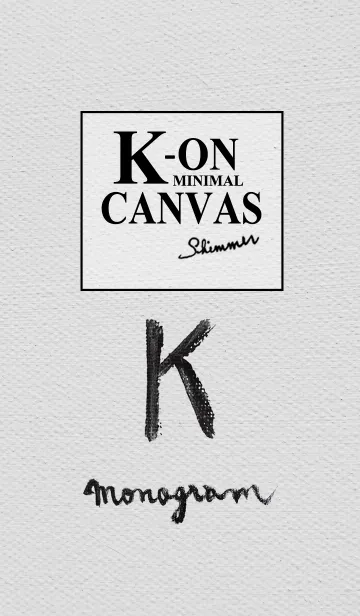 [LINE着せ替え] K on Canvas -Minimal-の画像1