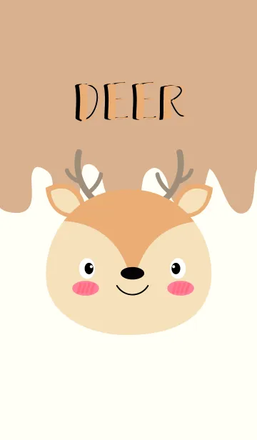 [LINE着せ替え] Simple Pretty Deer Theme(jp)の画像1
