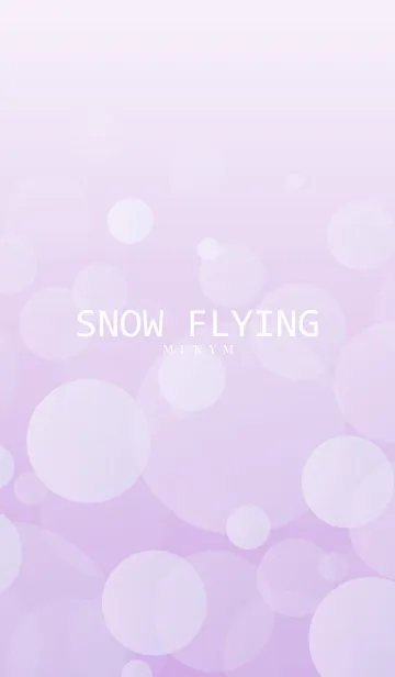 [LINE着せ替え] SNOW FLYING -PURPLE-の画像1