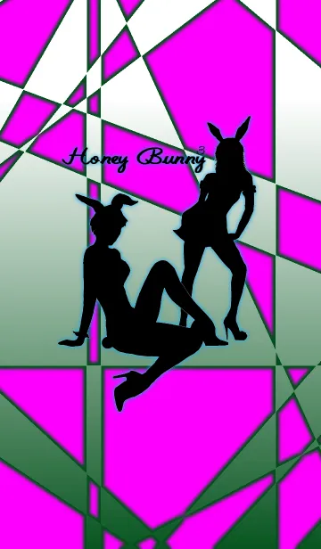 [LINE着せ替え] Honey Bunny 3 -Black ＆ Pink- ：オトナの画像1