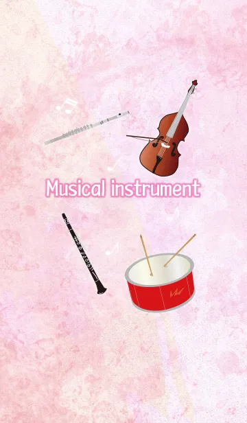 [LINE着せ替え] Musical instrument～おとなピンク～の画像1