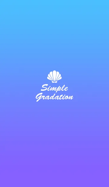 [LINE着せ替え] SimpleGradation◆Blueの画像1