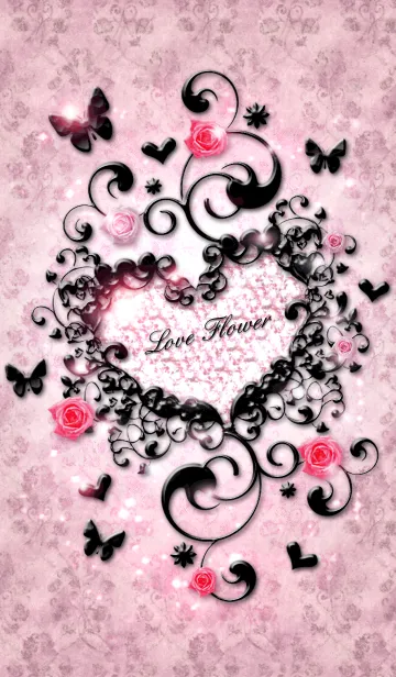 [LINE着せ替え] Love Flower オトナ着せかえの画像1