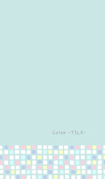 [LINE着せ替え] Color -TILE- 14の画像1