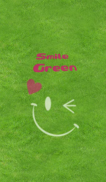 [LINE着せ替え] スマイル×Green(芝）の画像1