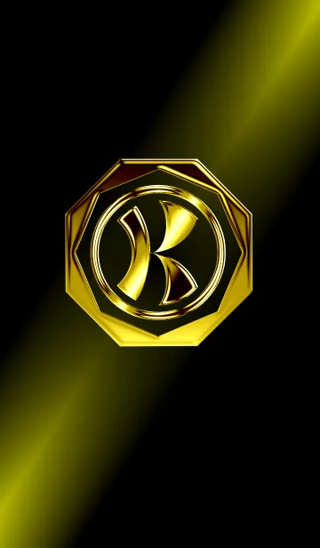 [LINE着せ替え] オトナの華麗なる金「K」の画像1
