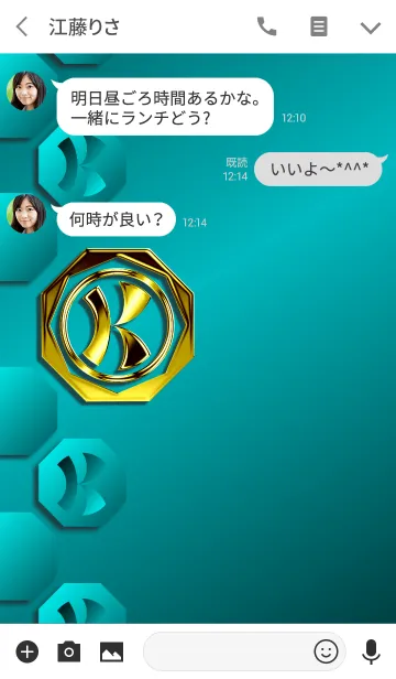 [LINE着せ替え] オトナの華麗なる金「K」の画像3