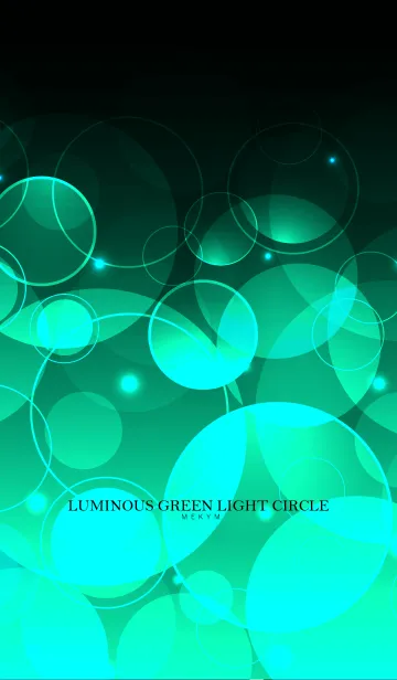 [LINE着せ替え] LUMINOUS GREEN LIGHT CIRCLEの画像1