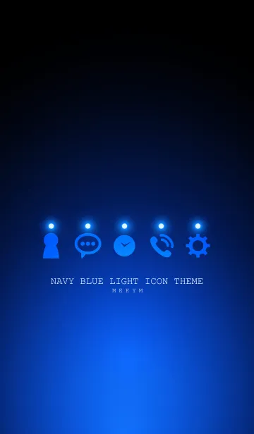 [LINE着せ替え] オトナノヒカリ -NAVY BLUE-の画像1