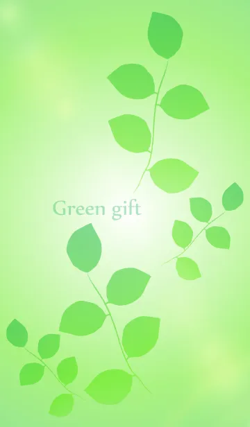 [LINE着せ替え] Green giftの画像1