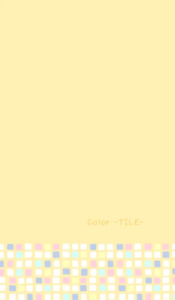 [LINE着せ替え] Color -TILE- 08の画像1