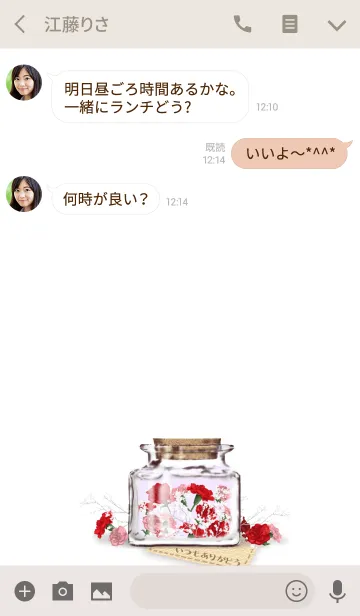 [LINE着せ替え] ハーバリウム -母の日ギフト-の画像3