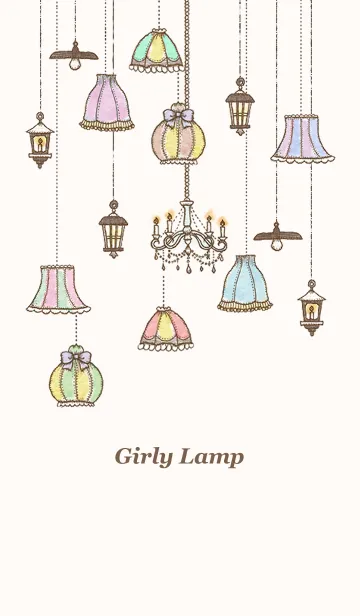[LINE着せ替え] Girly Lamp＊大人カワイイの画像1