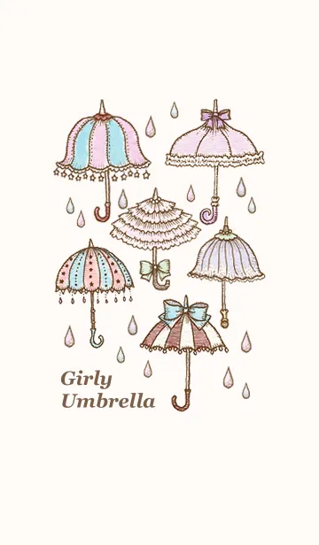 [LINE着せ替え] Girly Umbrella＊大人カワイイの画像1
