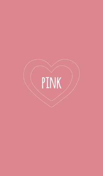 [LINE着せ替え] ピンク2 / ラインハートの画像1