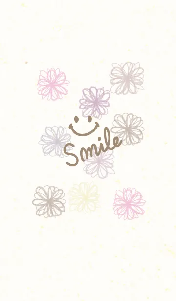 [LINE着せ替え] 大人水彩お花2-スマイル7-の画像1