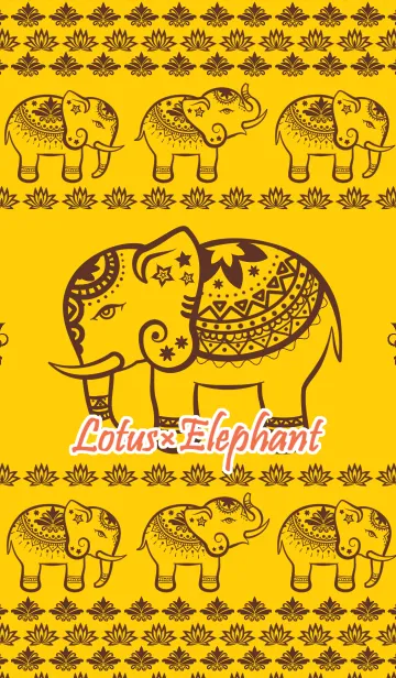 [LINE着せ替え] Lotus×Elephant REDの画像1