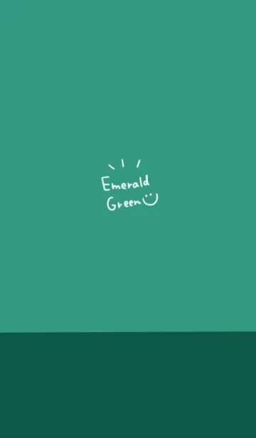 [LINE着せ替え] 大人エメラルド。バイカラーの画像1