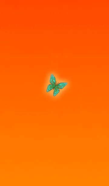 [LINE着せ替え] 幸運オレンジ蝶の画像1
