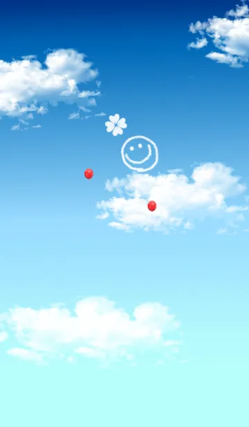 [LINE着せ替え] 運気アップ。お空。大人スマイルの画像1