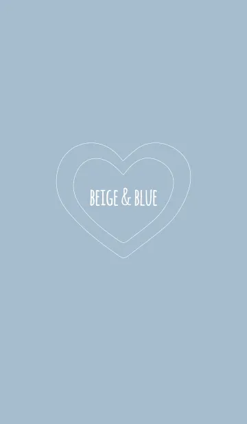 [LINE着せ替え] ベージュ＆ブルー / ラインハートの画像1