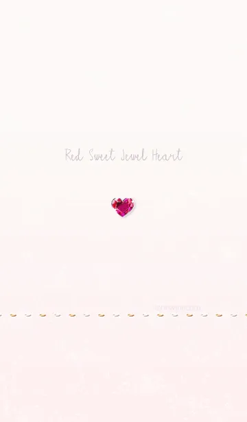 [LINE着せ替え] オトナ レッド スイート ジュエル ハートの画像1