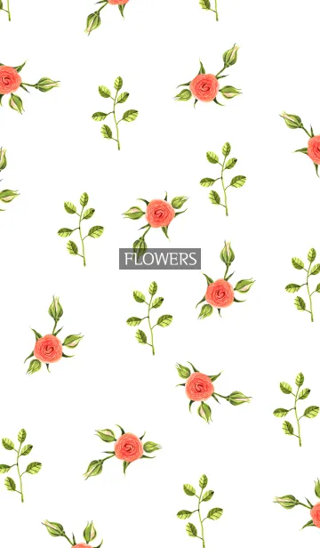 [LINE着せ替え] water color flowers_520の画像1