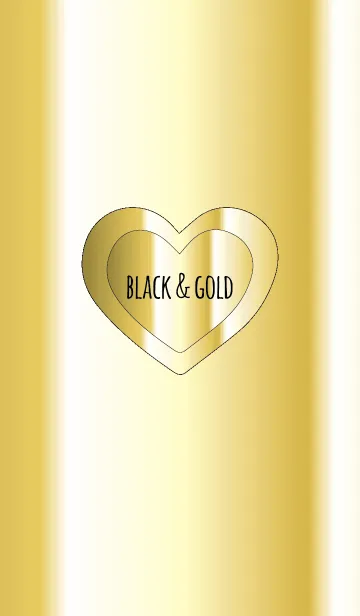 [LINE着せ替え] ブラック＆ゴールド / ラインハートの画像1