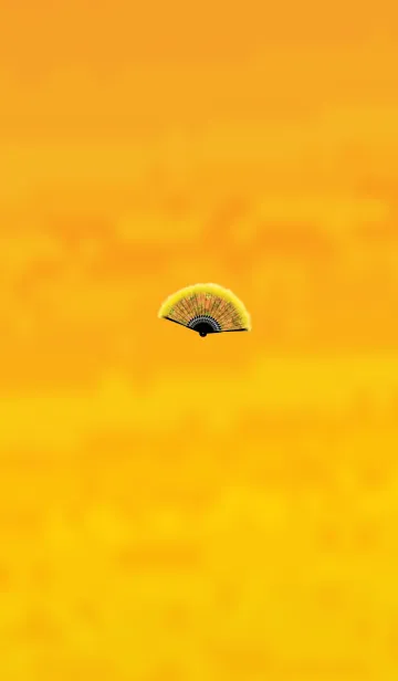 [LINE着せ替え] 大人が使う扇子イエローの画像1