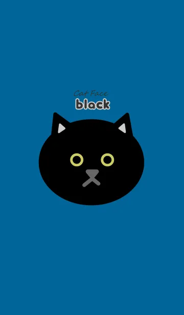 [LINE着せ替え] Cat Face 黒猫の画像1