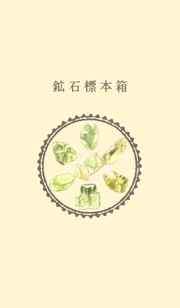 大人の鉱石標本箱ー黄ーの着せ替えメイン画像