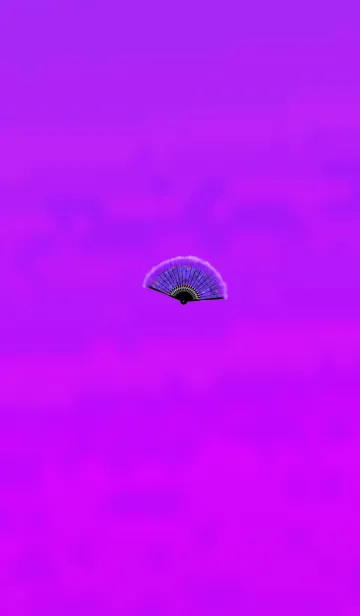 [LINE着せ替え] 大人が使う扇子パープルの画像1