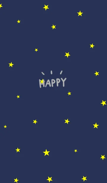 ネイビーと星。大人かわいいスタイル。のLINE着せ替え