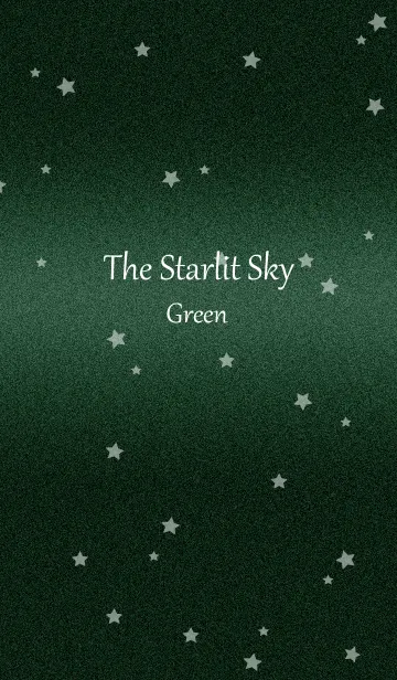大人シンプル星空(グリーン×スター柄)の着せ替えメイン画像