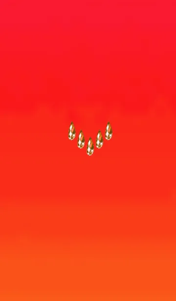 [LINE着せ替え] 大人のオレンジクリスタル雫の画像1