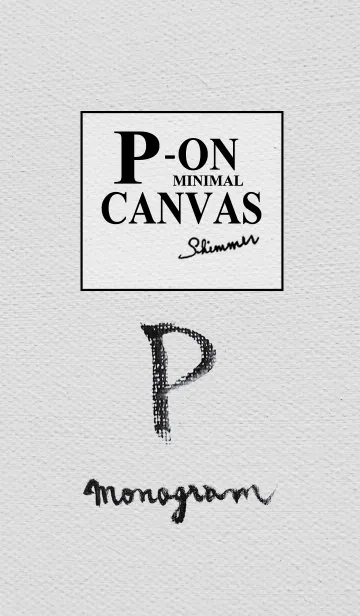 [LINE着せ替え] P on Canvas -Minimal-の画像1