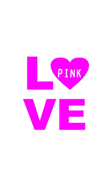 [LINE着せ替え] オトナシンプル ピンクハートの画像1