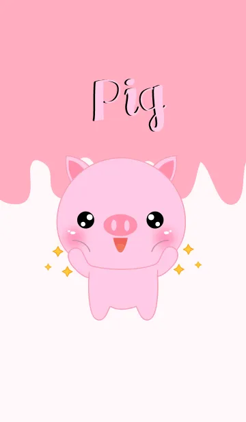 [LINE着せ替え] I Love Cute Pig theme (jp)の画像1