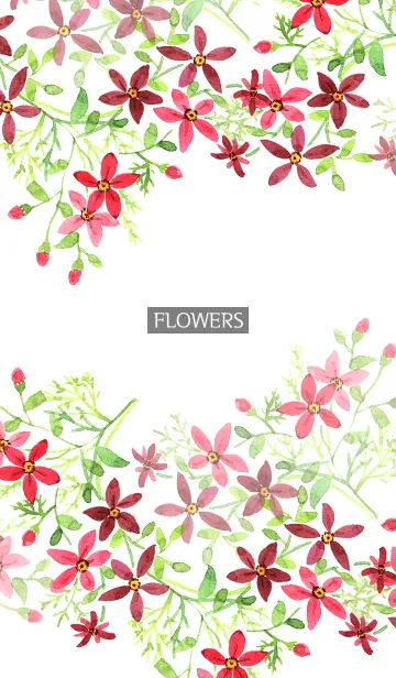 [LINE着せ替え] water color flowers_522の画像1