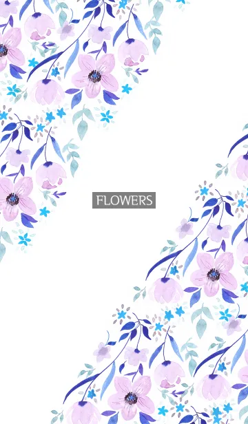 [LINE着せ替え] water color flowers_534の画像1