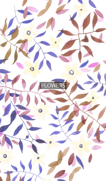 [LINE着せ替え] water color flowers_528の画像1