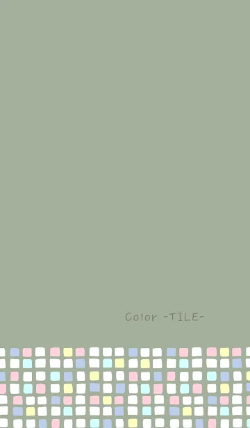 [LINE着せ替え] Color -TILE- 17の画像1