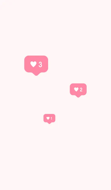 [LINE着せ替え] Pink heart theme .の画像1