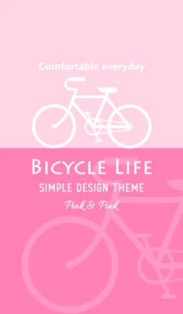 [LINE着せ替え] Bicycle Life "Pink ＆ Pink"の画像1