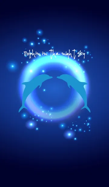[LINE着せ替え] Dolphin in the night sky.の画像1