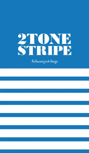 大人の 2 TONE STRIPE - SkyBlueの着せ替えメイン画像