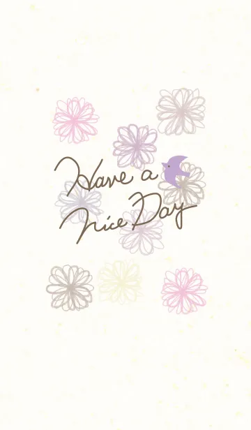 [LINE着せ替え] 大人水彩お花2-スマイル22-の画像1