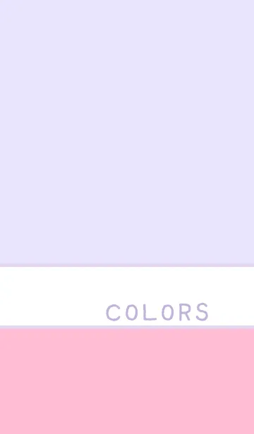 [LINE着せ替え] カラーズ*パープル＆ピンク＆ホワイトの画像1