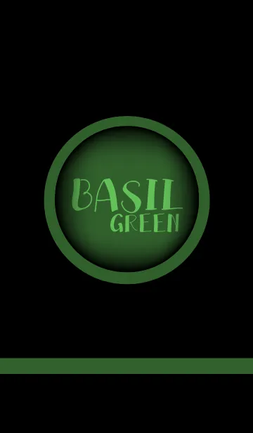 [LINE着せ替え] Basil Green and Black theme(jp)の画像1