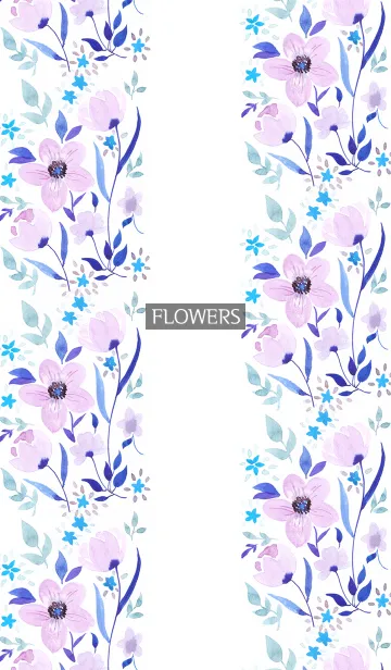 [LINE着せ替え] water color flowers_532の画像1